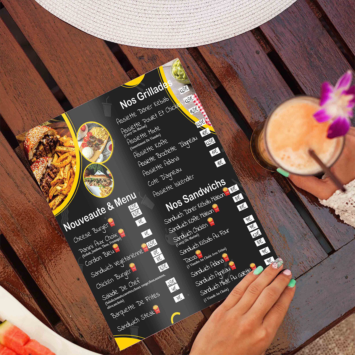 Masa Ustu Menu Ms100