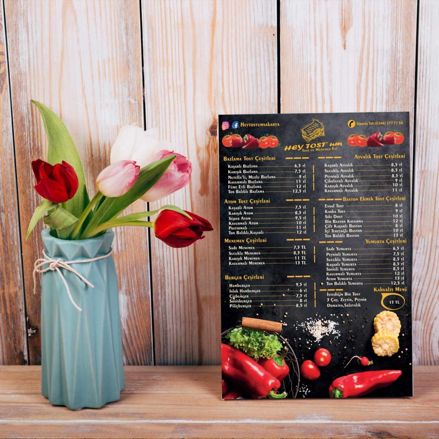 Tek Yaprak Menu Modeli T100