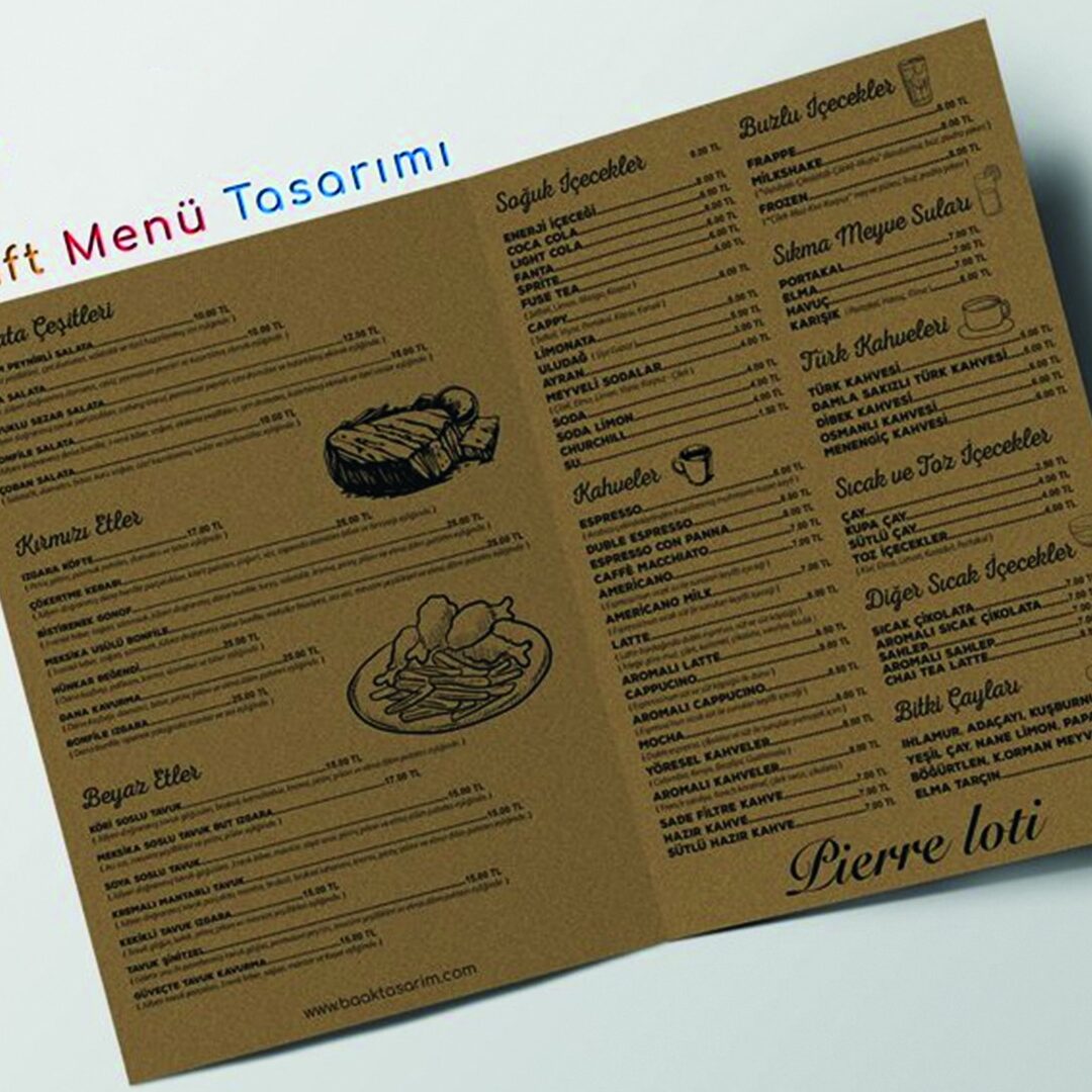 Tek Yaprak Menu Modeli T104